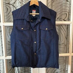 Vintage 70s Frostline Kit M Handmade Down Winter Vest